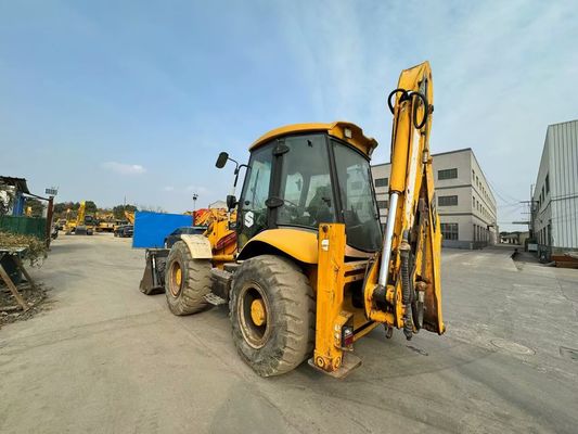 Original UK Usado JCB 4CX Backhoe Loader Com Quatro Em Um Balde / Usado JCB Backhoe Loader Venda Quente