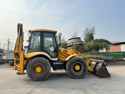Original UK Usado JCB 4CX Backhoe Loader Com Quatro Em Um Balde / Usado JCB Backhoe Loader Venda Quente