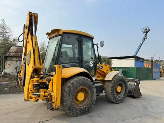 Original UK Usado JCB 4CX Backhoe Loader Com Quatro Em Um Balde / Usado JCB Backhoe Loader Venda Quente