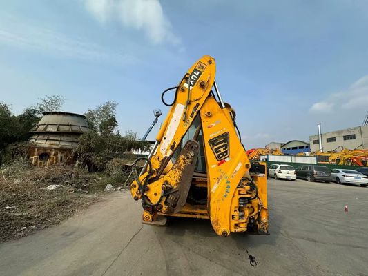 Original UK Usado JCB 4CX Backhoe Loader Com Quatro Em Um Balde / Usado JCB Backhoe Loader Venda Quente