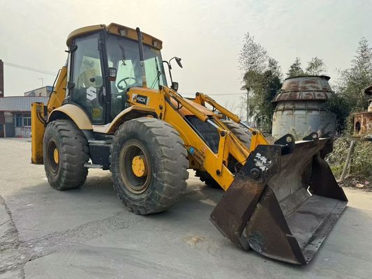 Original UK Usado JCB 4CX Backhoe Loader Com Quatro Em Um Balde / Usado JCB Backhoe Loader Venda Quente
