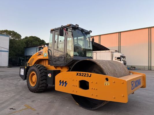 Compactador de tambor único XCMG XS223J Operação fácil e boa condição