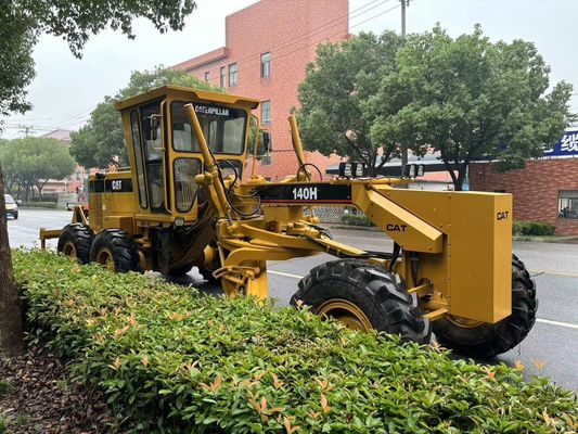 Original Japão 140H Caterpillar Motor Grader Segunda mão Operação de Segurança